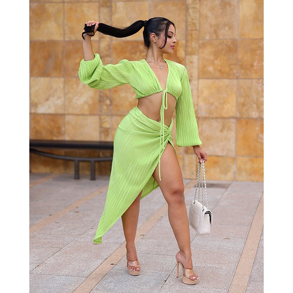 Sexy Women's Two Piece Maxi Skirt Set Fashion Wear